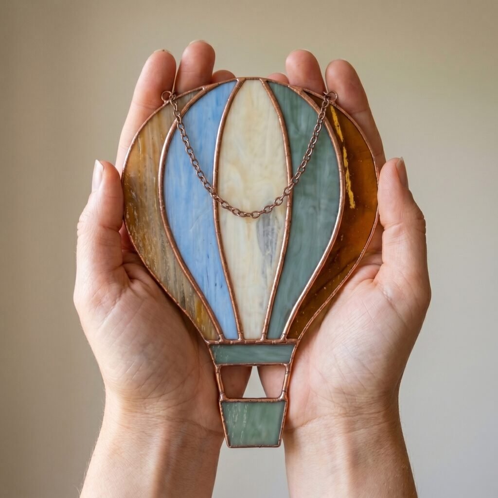 Hot Air Balloon Stained Glass Pattern