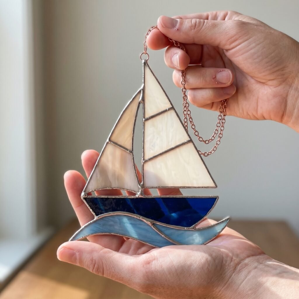 Sailboat Stained Glass Pattern