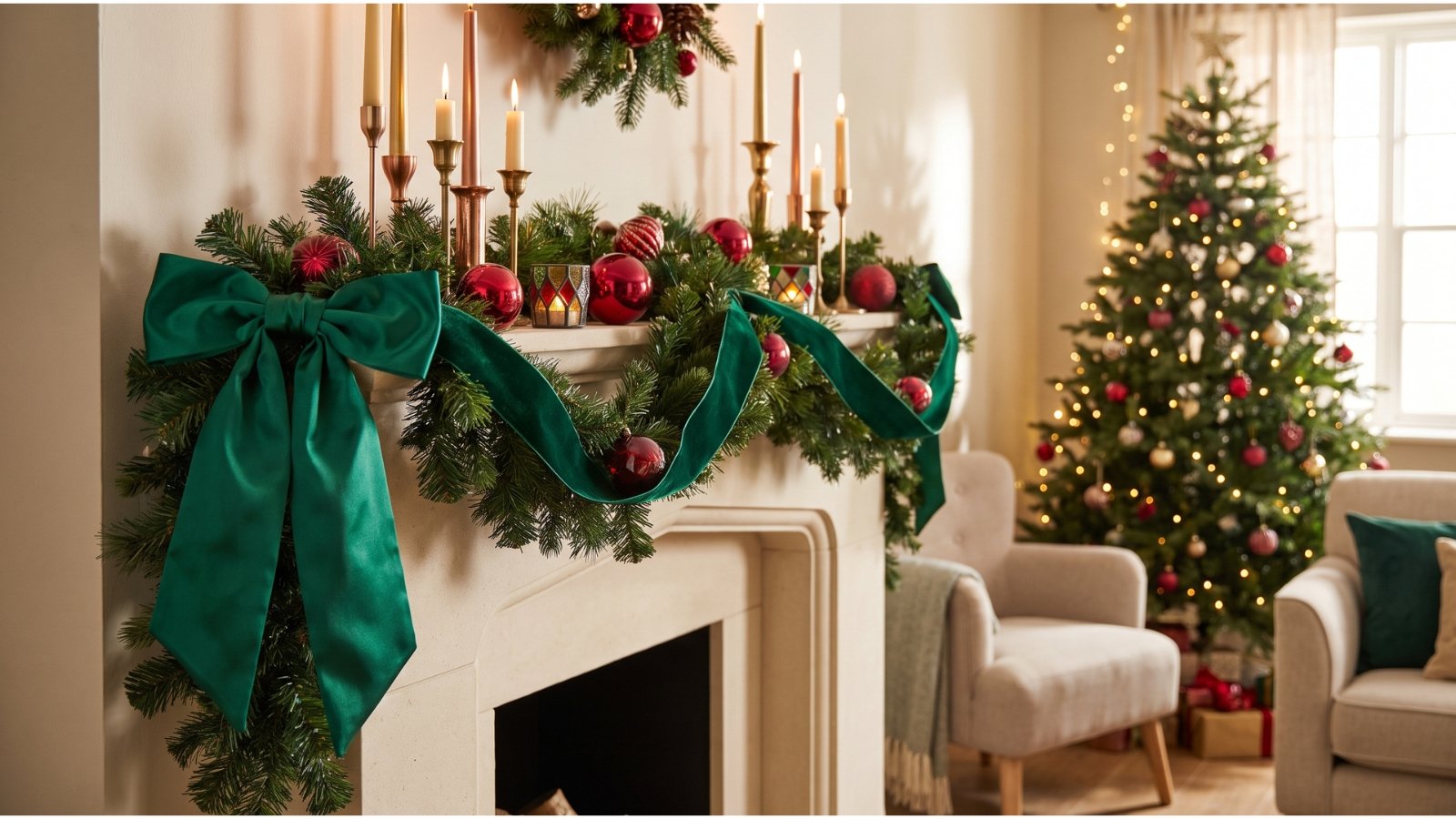 decorating a christmas mantel ideas​