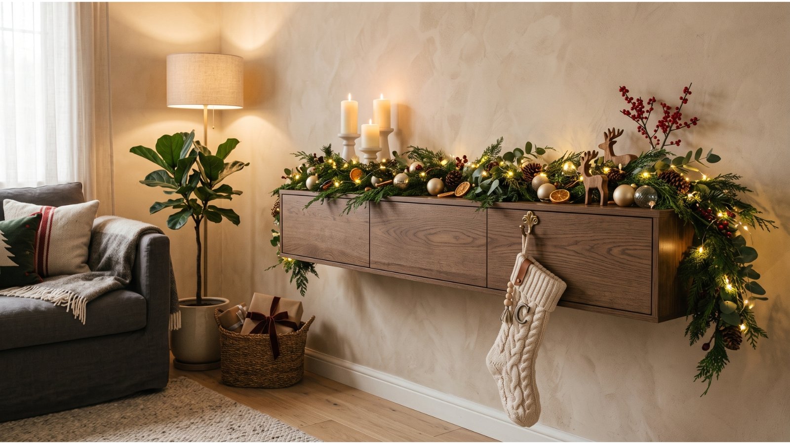 decorating a christmas mantel ideas​