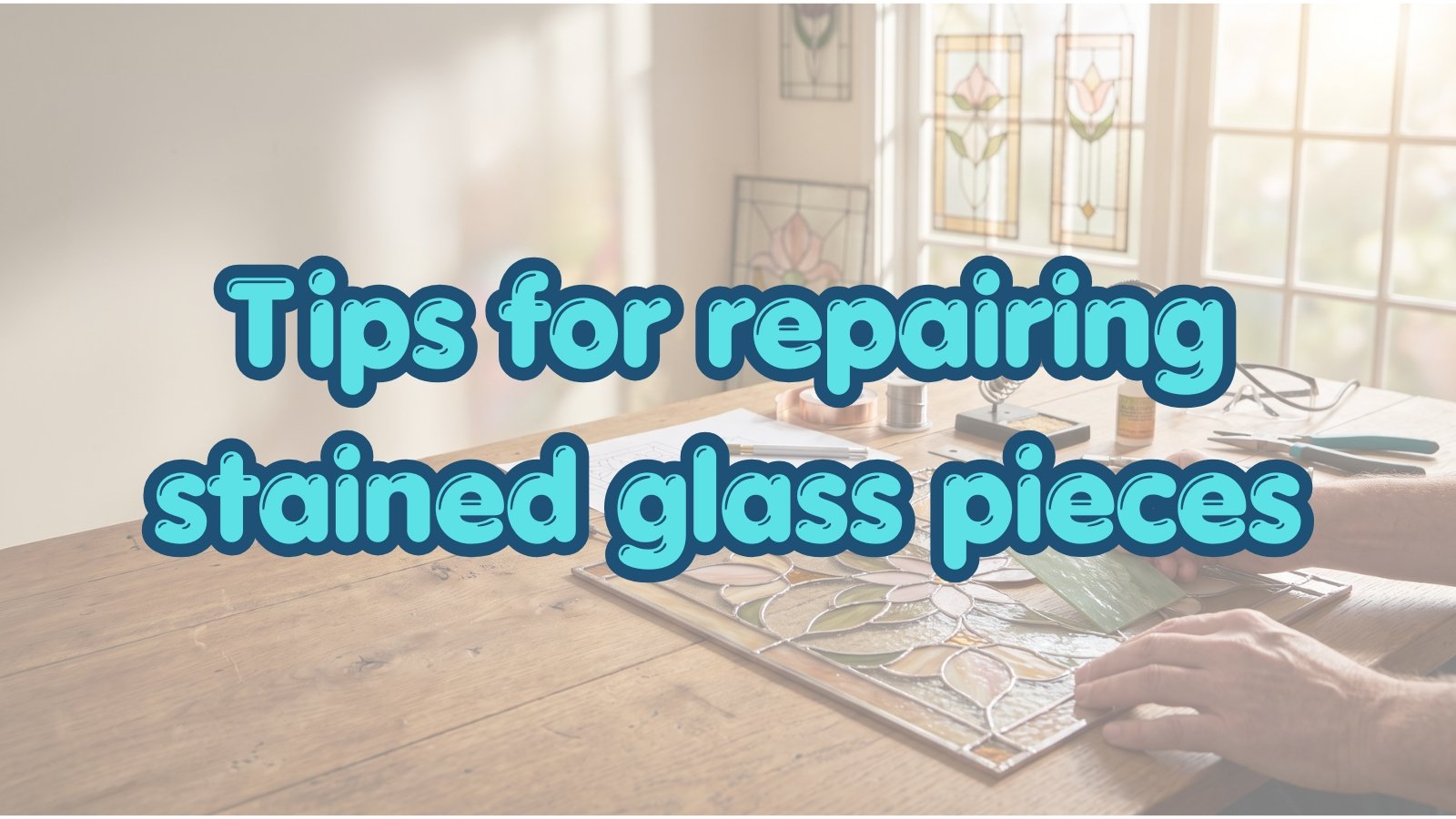 Tips for repairing stained glass pieces