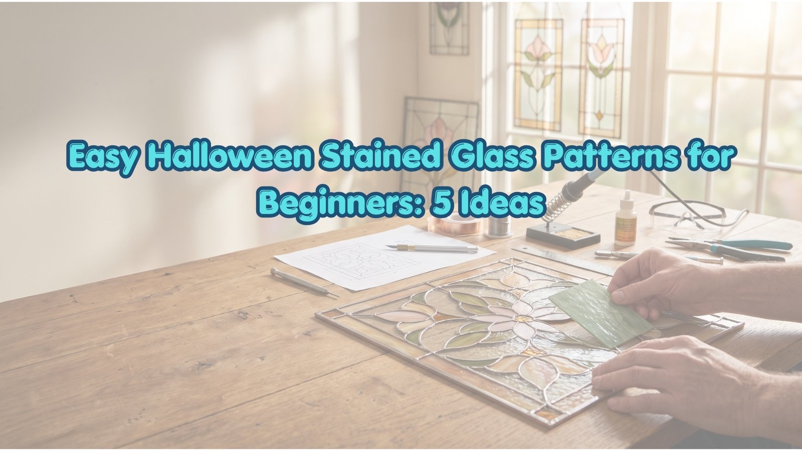 Easy Halloween Stained Glass Patterns for Beginners