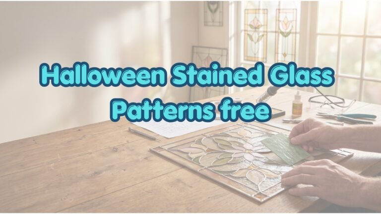 Halloween Stained Glass Patterns free